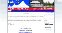 Desktop Screenshot of laniertentrental.com